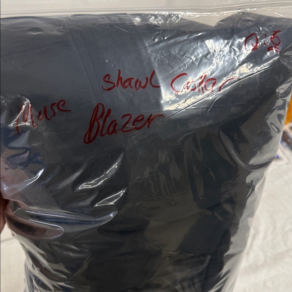 Muse Professional Shawl Collar Hip Length Long Sleeve Blazer Black R13 - Picture 14 of 14